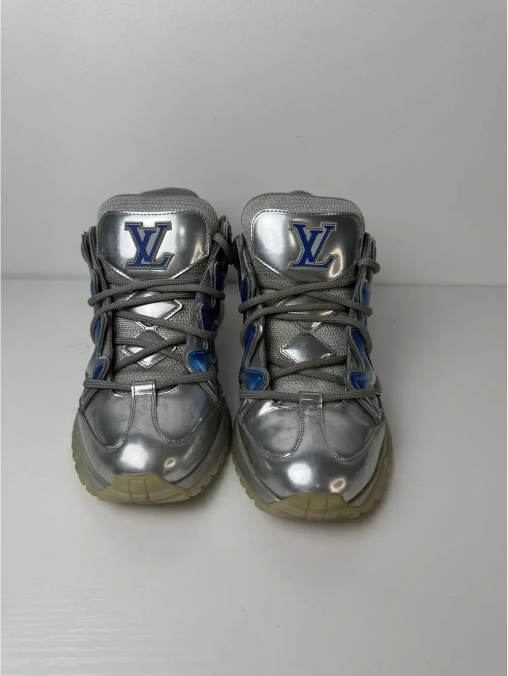 Louis Vuitton Zig Zag Sneaker Silver Blue SZ 7 LV (US 9)